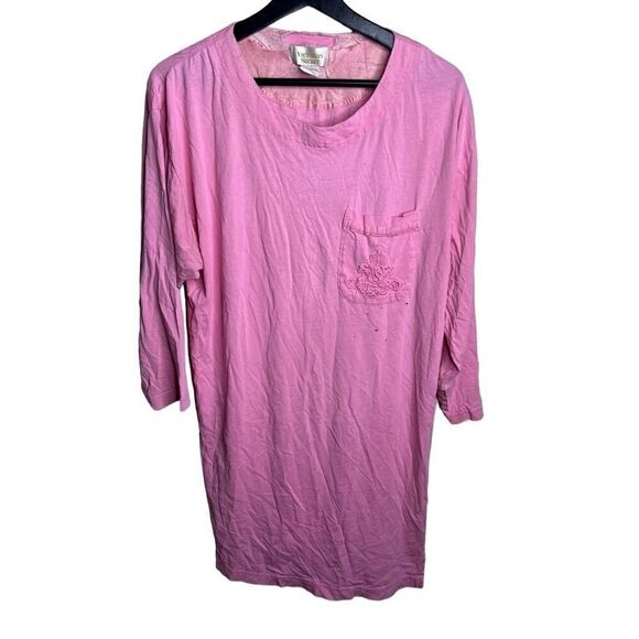 Vintage 80s Victoria’s Secret Gold Label Shirt Gown Medium - Picture 1 of 5